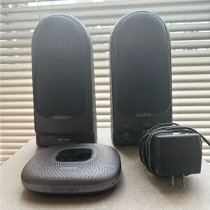 Sony SRS-A60 Black Portable Speaker Set w/ Anklet Power Conf